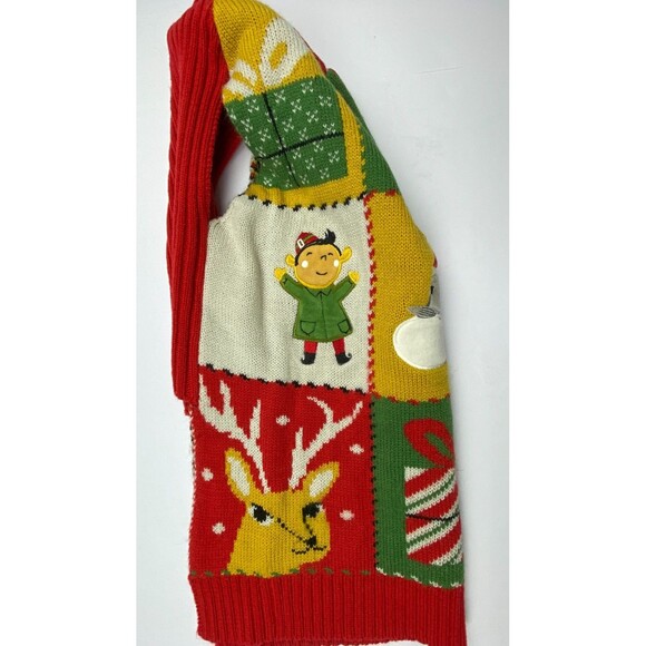 Ugly Christmas Sweater for Dog Size Medium Holiday Santa Elf Reindeer Candy Cane - Picture 6 of 9
